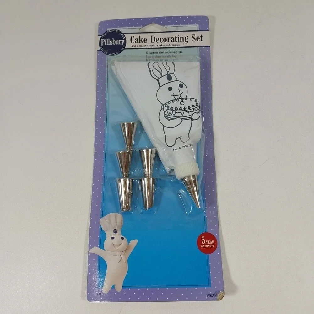 Vtg Pillsbury Dough Boy Cake Decorating Set‎ New in Package
